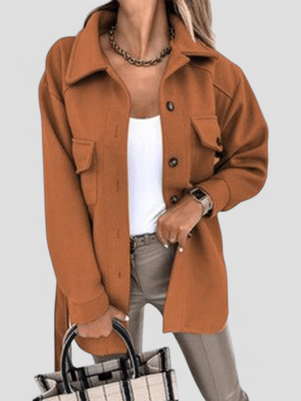 Dena - Trendy Lightweight Ladies' Jacket with Buttons