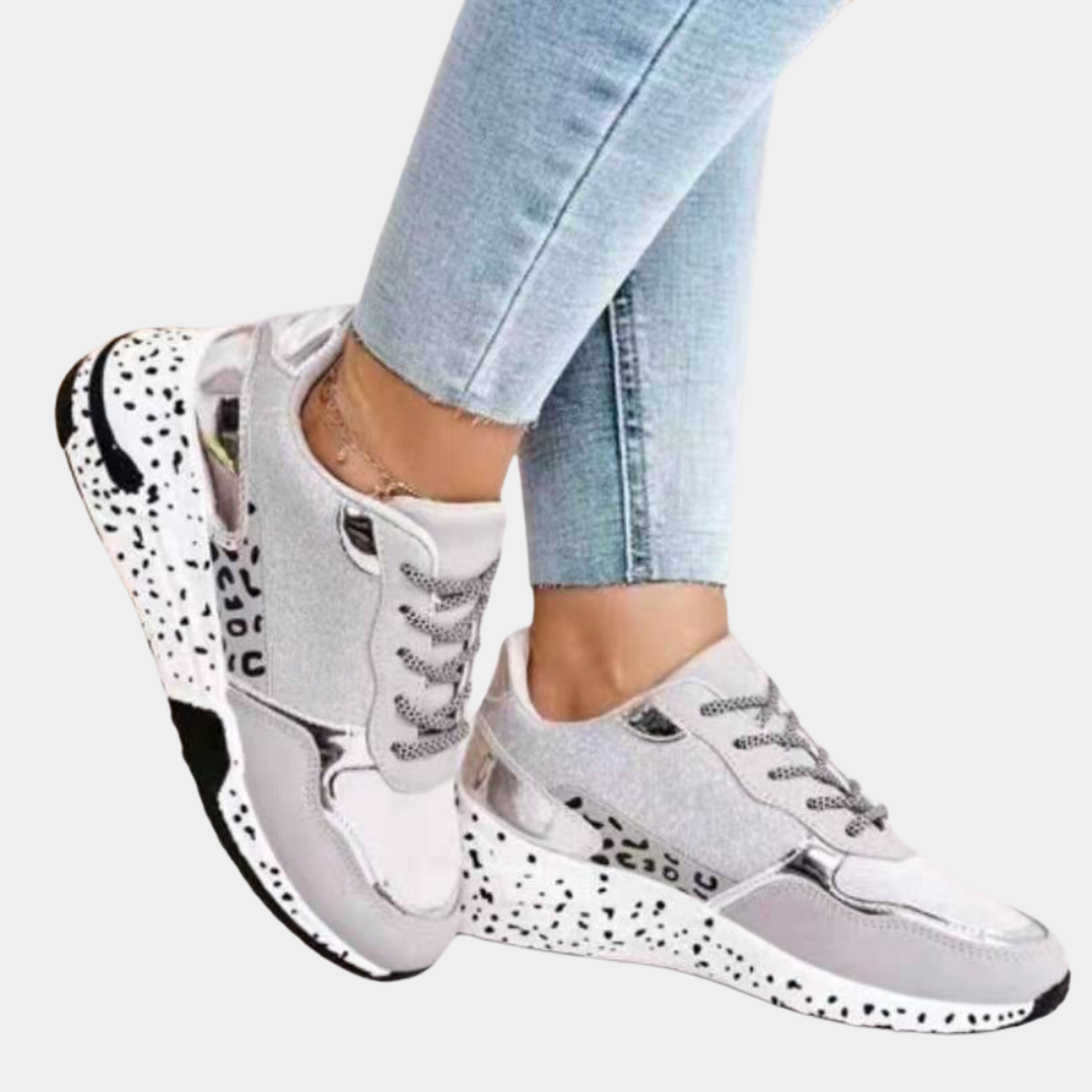 Gold Glitter Sneakers for Women
