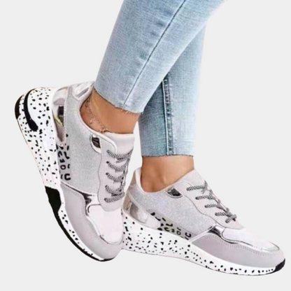 Gold Glitter Sneakers for Women