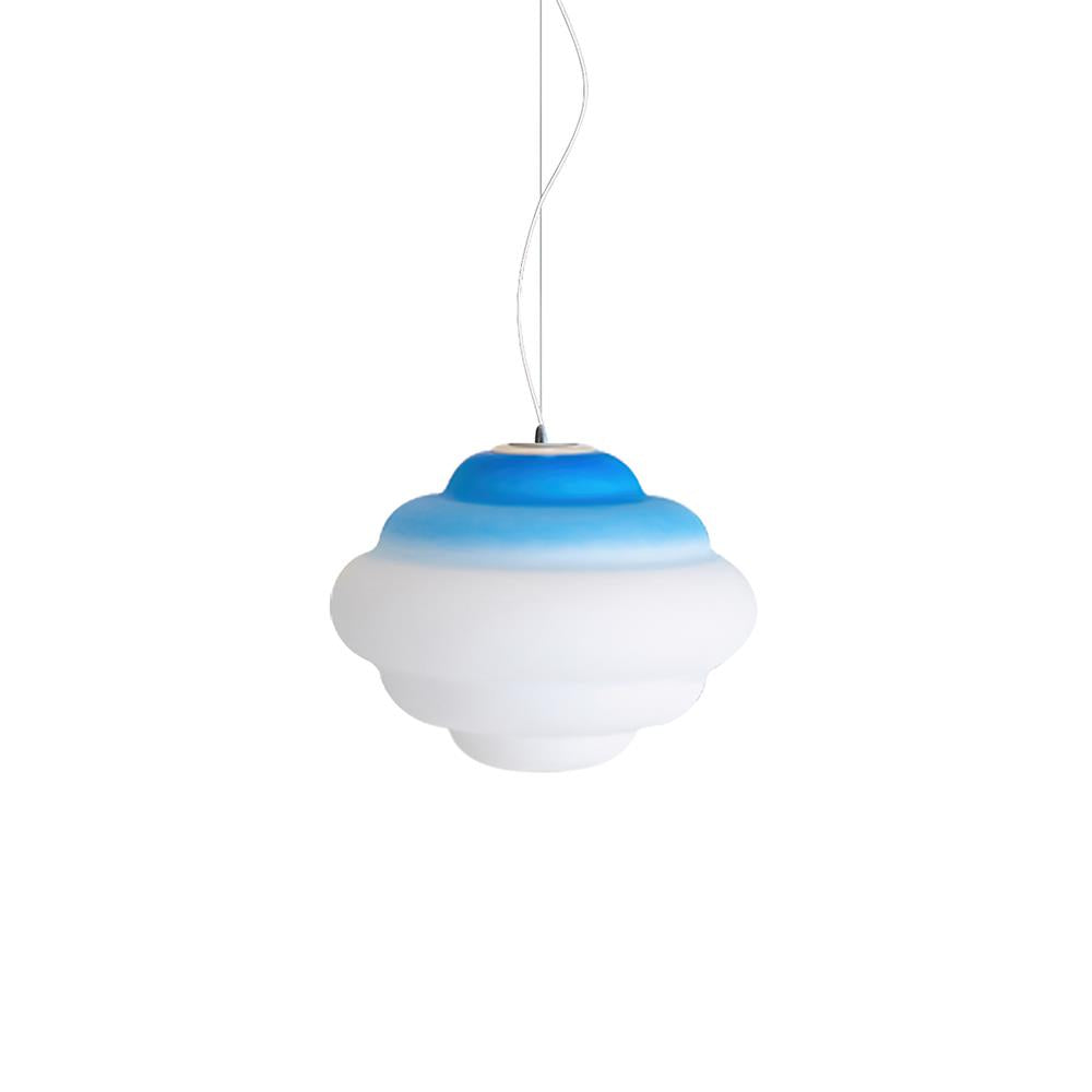Lámpara colgante moderna con degradado de nubes - iluminación artística