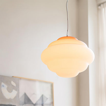 Lámpara colgante moderna con degradado de nubes - iluminación artística