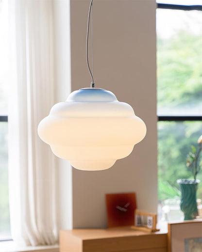 Lámpara colgante moderna con degradado de nubes - iluminación artística