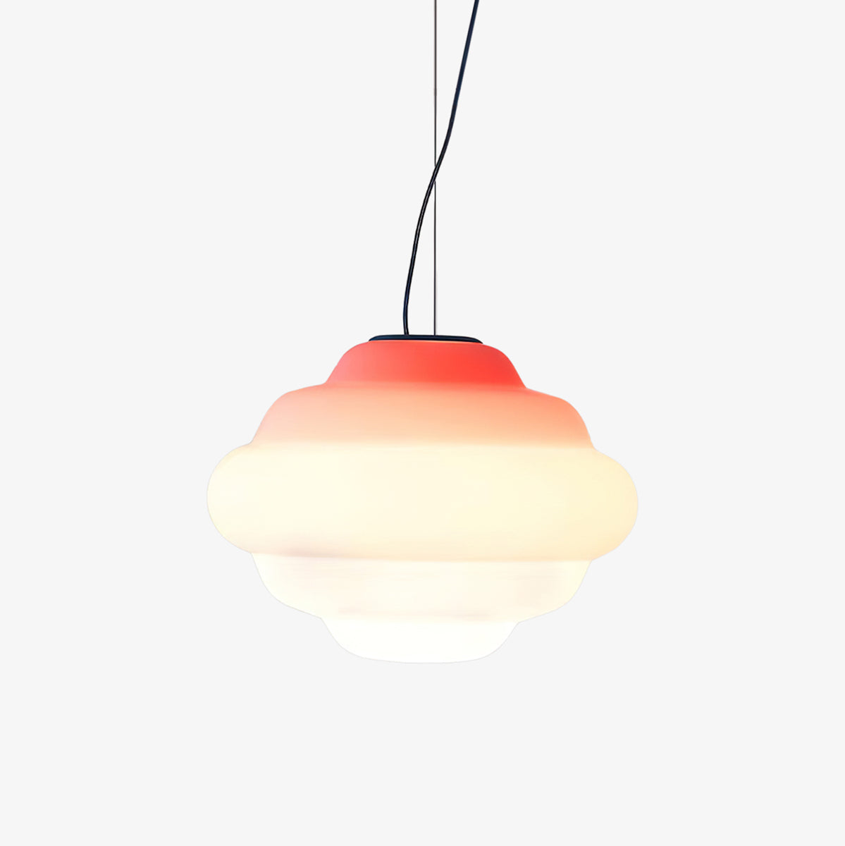Lámpara colgante moderna con degradado de nubes - iluminación artística