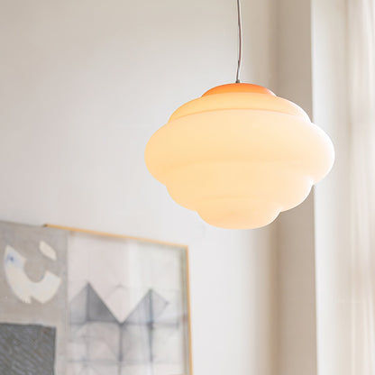Lámpara colgante moderna con degradado de nubes - iluminación artística