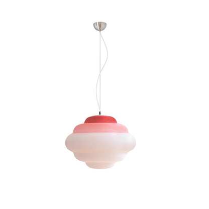 Lámpara colgante moderna con degradado de nubes - iluminación artística
