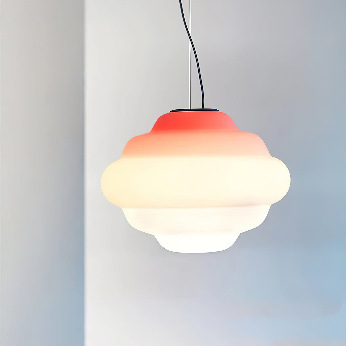 Lámpara colgante moderna con degradado de nubes - iluminación artística