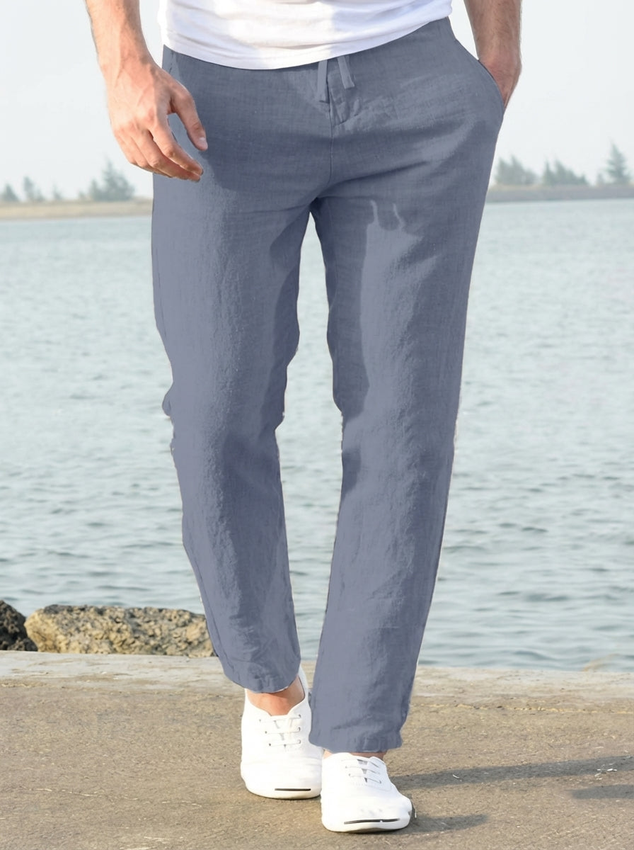 Men's Linen Summer Trousers – Casual Style with Airy Design