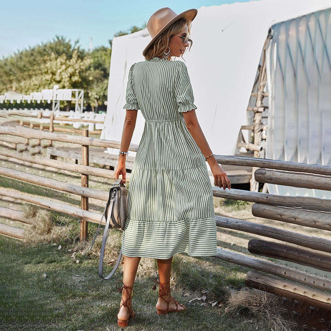 Linda – Striped Summer Dress