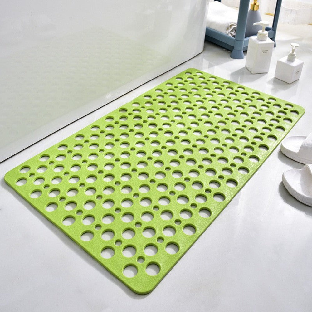 Quick-drying non-slip shower mat with suction cups for a secure grip