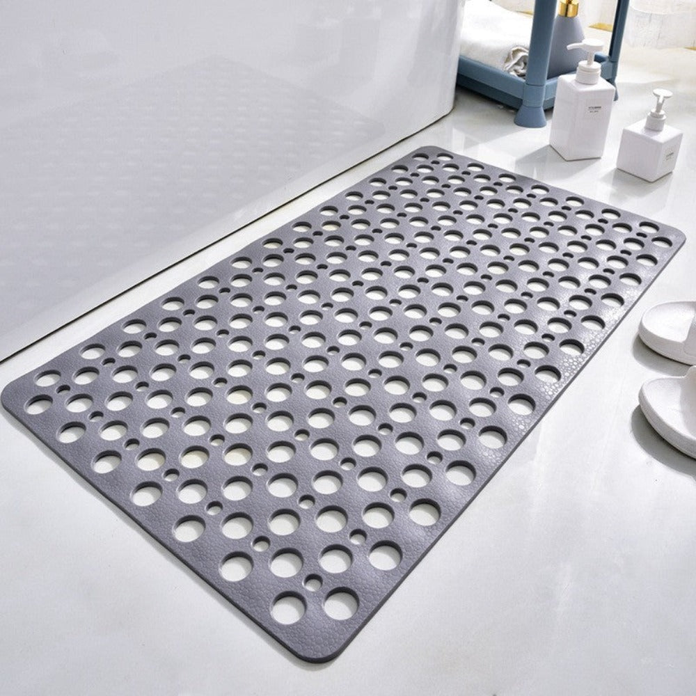 Quick-drying non-slip shower mat with suction cups for a secure grip