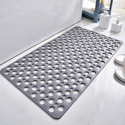 Quick-drying non-slip shower mat with suction cups for a secure grip