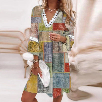 SunBreeze – Boho Summer Dress with Crocheted Details