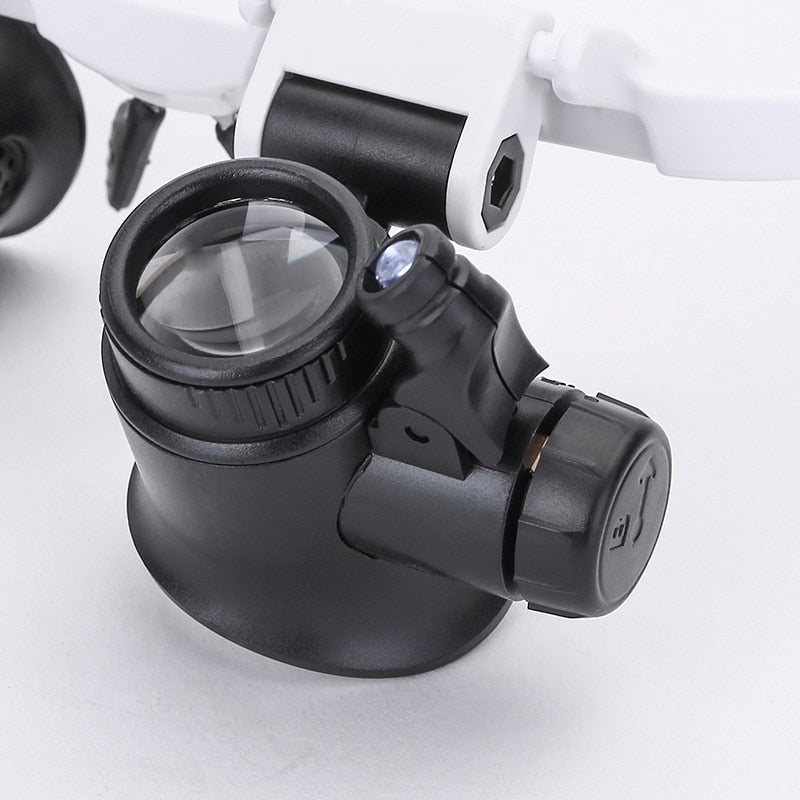 Adjustable LED Magnifying Glasses with Multiple Magnifications – Optimal Precision for Detail Work