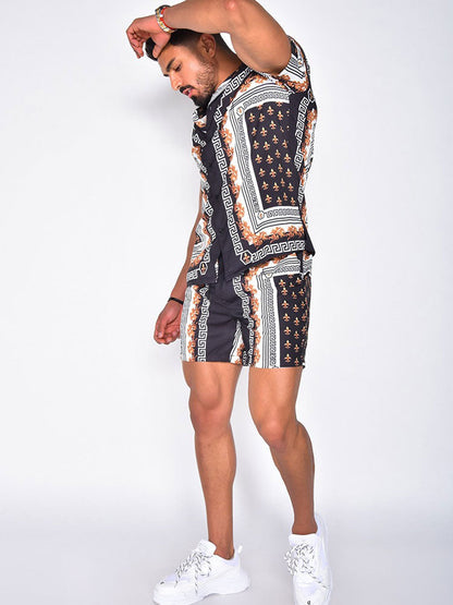 Colourful Hawaiian Two-Piece Clothing Set for Men - Mauricio