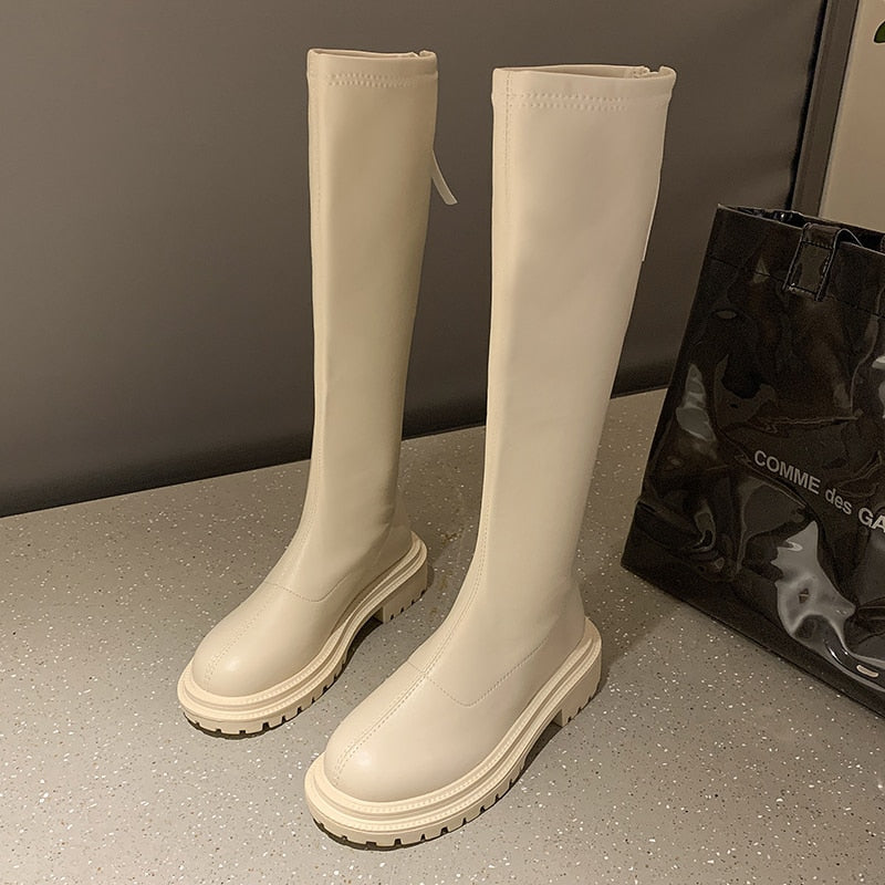 Winter-Kniehohe Stiefel – Elishel