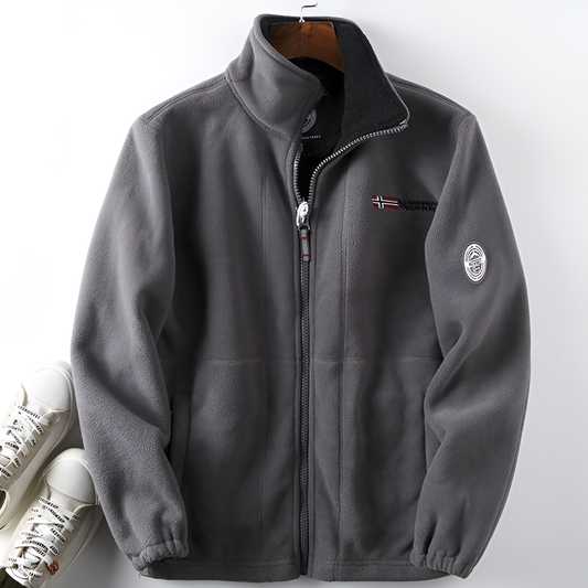 Forro polar casual para hombre para exteriores