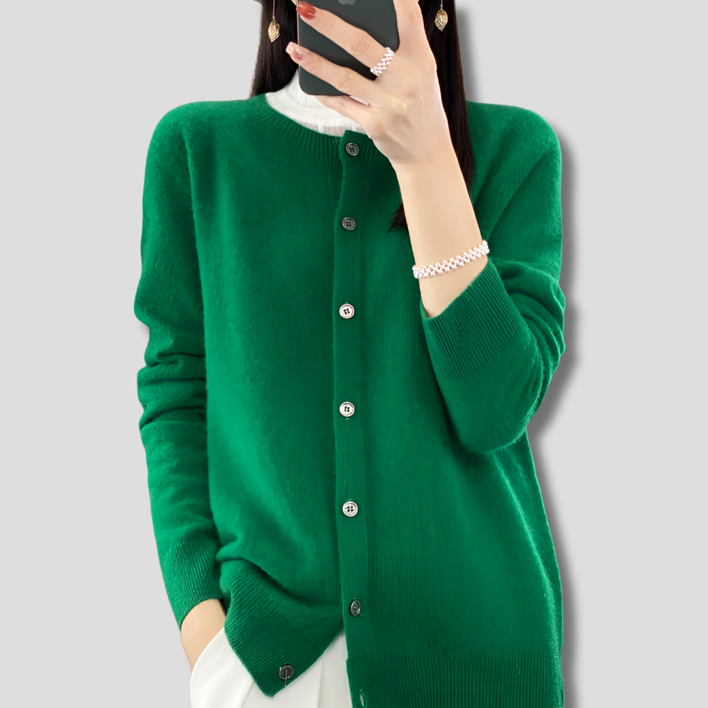 Women's O-neck Cardigan