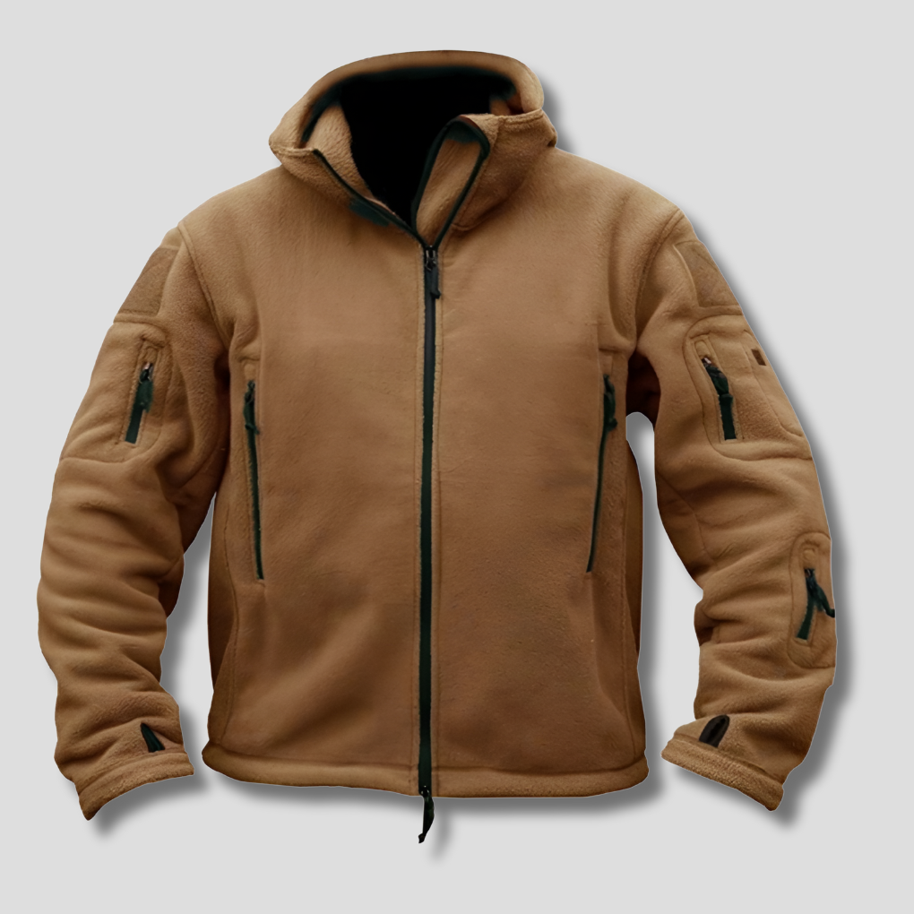Windproof fleece jacket for men – robust everyday layer