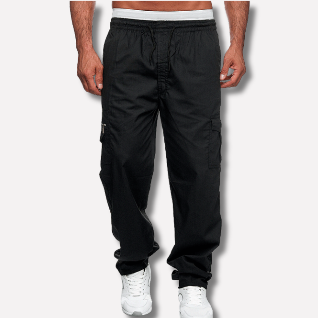 Men's Outdoor Trousers with Multi-Pocket Design