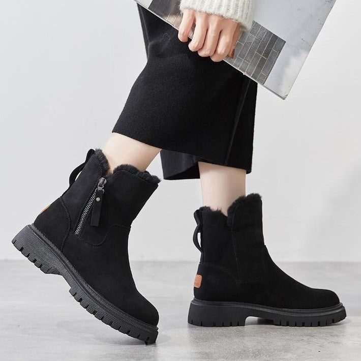 Warme winterlaarzen voor dames met antislipzool