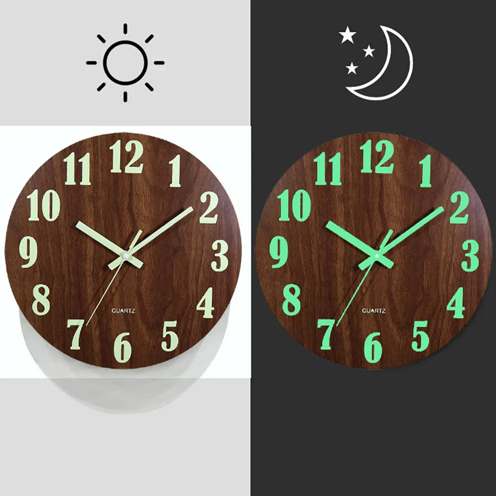Modern Luminous Wall Clock - Stylish - Functional - Unique Design