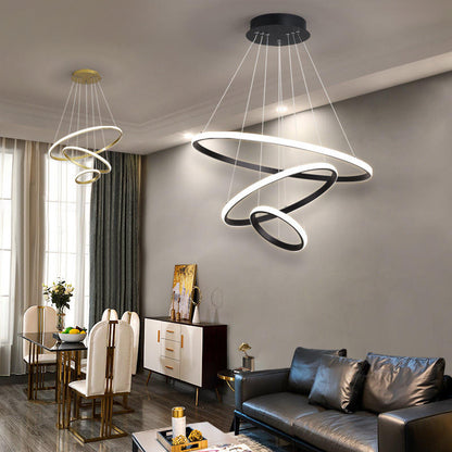 Candeeiro de teto LED moderno para interiores luxuosos