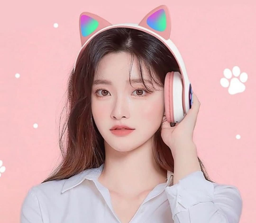 HappyCat - Auriculares inalámbricos con micrófono