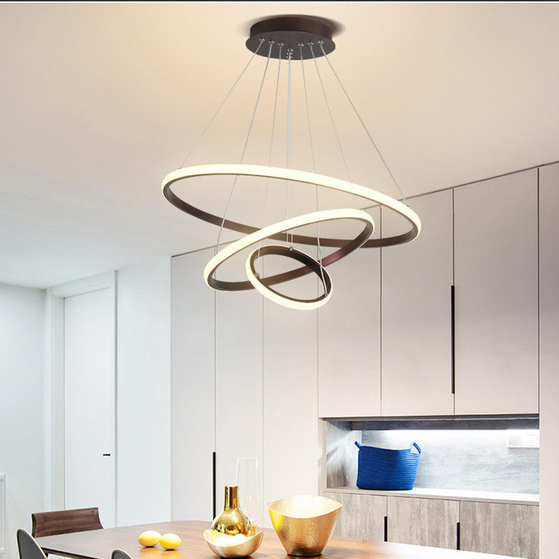 Candeeiro de teto LED moderno para interiores luxuosos