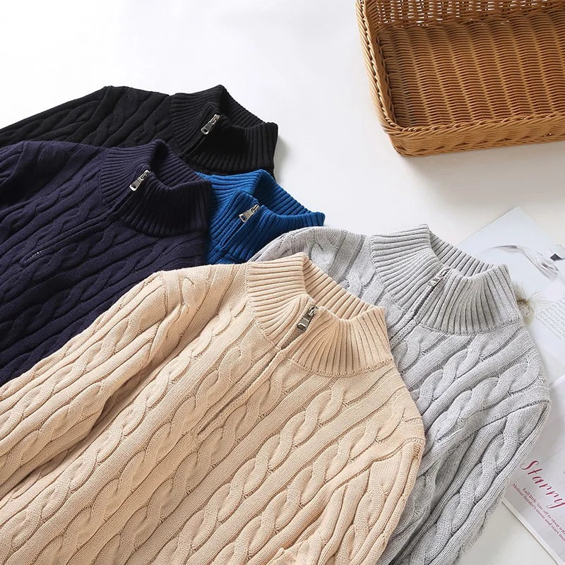 Stijlvolle sweater met rits voor heren - Anthony