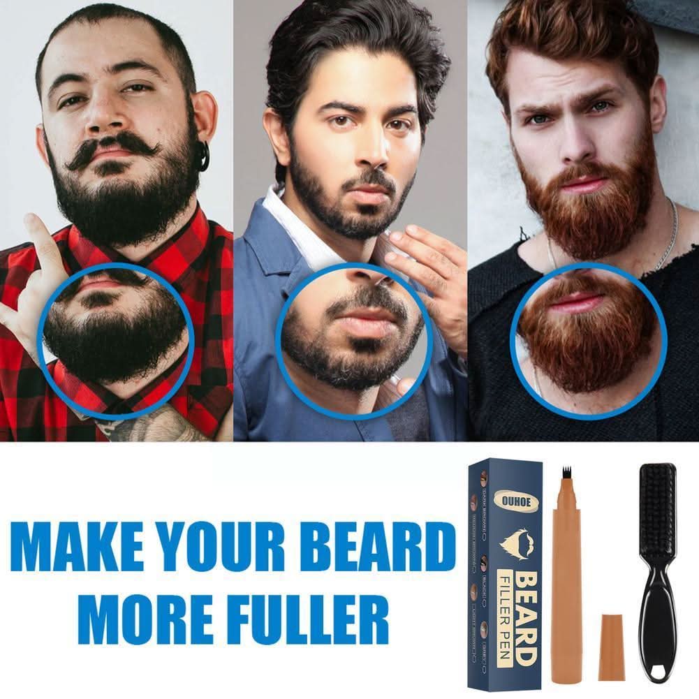 Conjunto para preencher a barba - Barba cuidada e mais cheia para todos os homens!