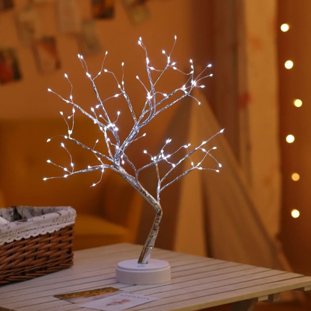 Lampe de table en forme d’arbre lumineux