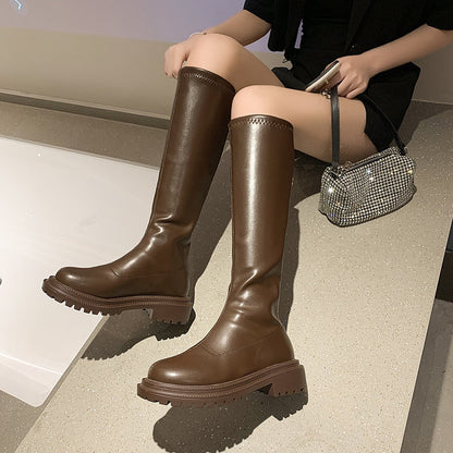 Winter-Kniehohe Stiefel – Elishel