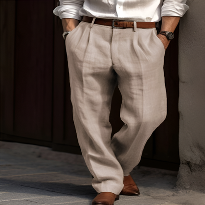 Pantaloni da uomo a vita alta in stile vintage