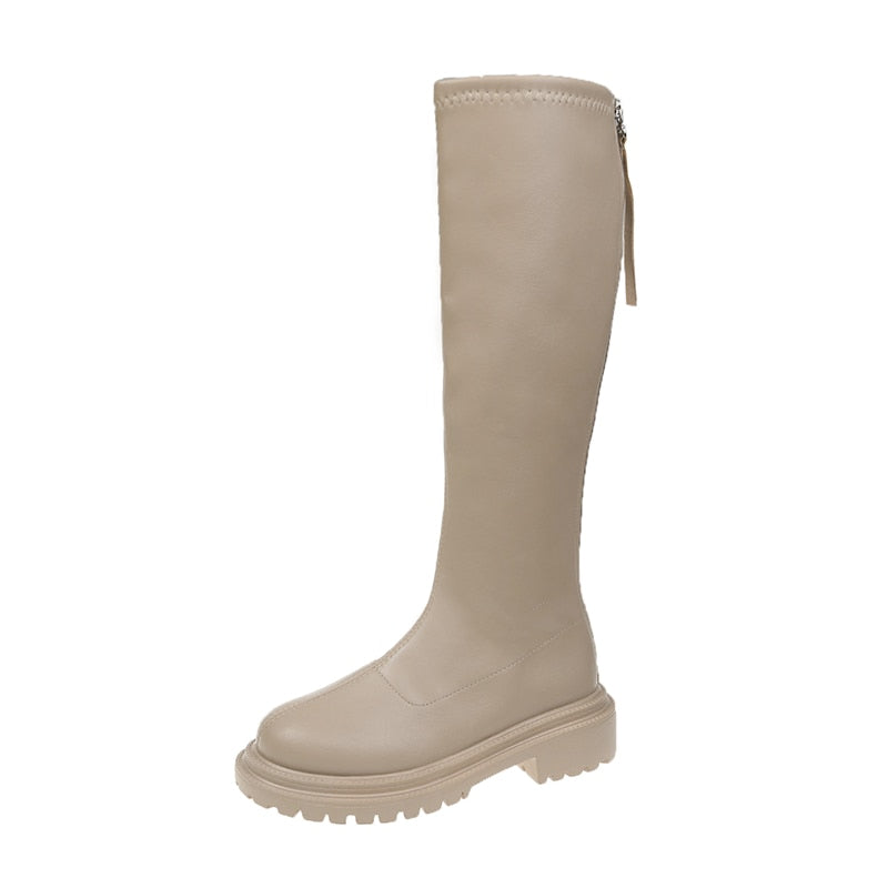 Winter-Kniehohe Stiefel – Elishel