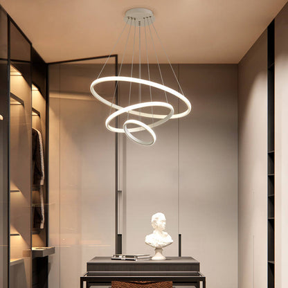 Candeeiro de teto LED moderno para interiores luxuosos