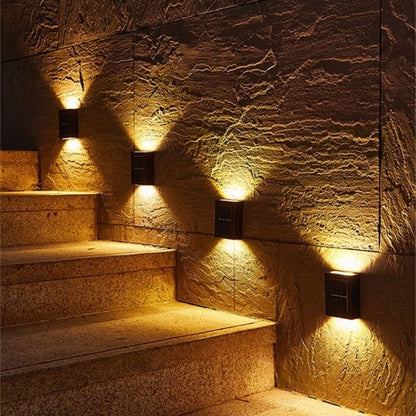Solar-Powered Outdoor Patio Wall Lamp