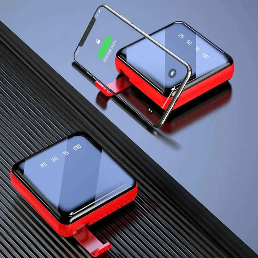 Mini-powerbank | 4 kabels, 20000 mAh