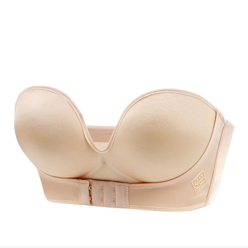 Strapless Ladies Bra with Strong Support and Comfortable Push Up Fit