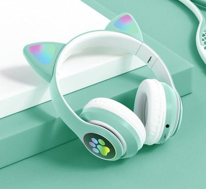 HappyCat - Auriculares inalámbricos con micrófono