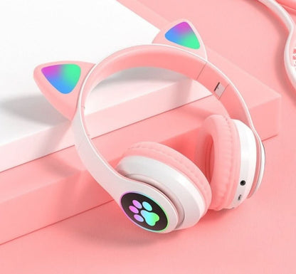 HappyCat - Auriculares inalámbricos con micrófono