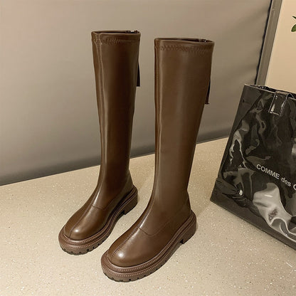 Winter-Kniehohe Stiefel – Elishel