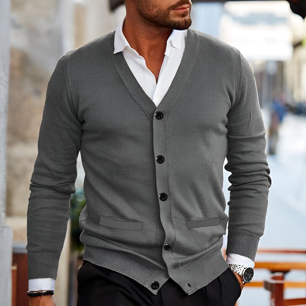 Cotton Men's Gilet in Casual Style