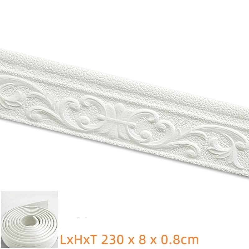 3D Plinth - Self-Adhesive 3D Wall Trim x 230 cm