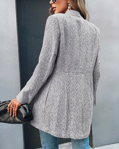 Long Blazer Coat for Women - Irene