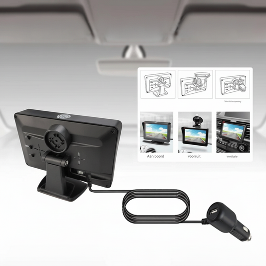 HD Solar-Powered Rearview Camera