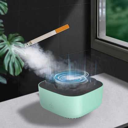 Cenicero purificador de aire con extracción de humo – Compacto y silencioso para interiores