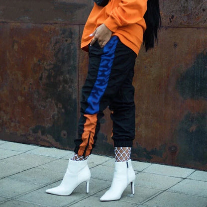Orange and Blue Trousers for Women with Timeless Appeal