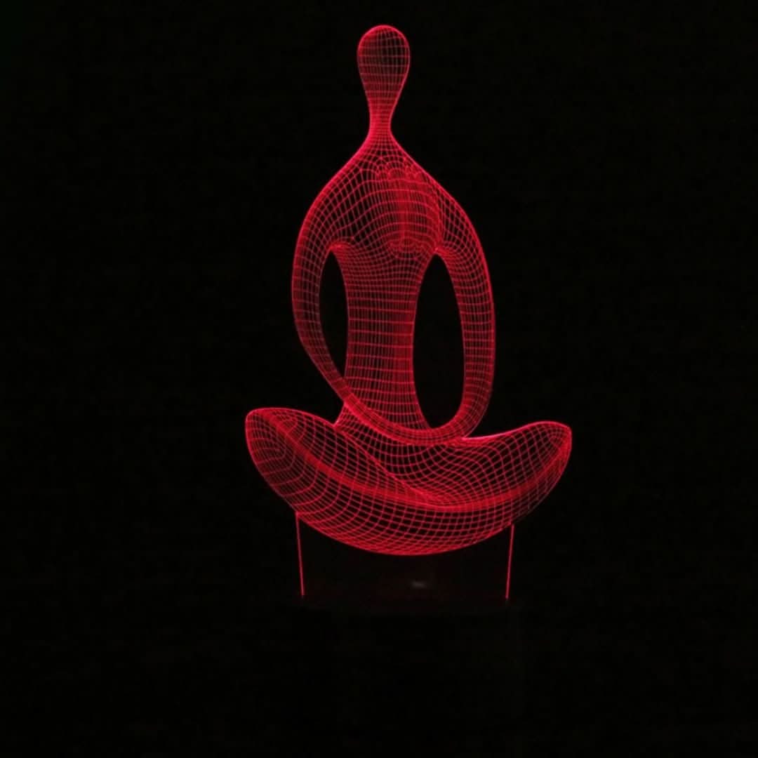 ヨガ瞑想3D LEDランプ