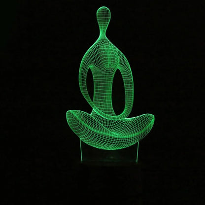 ヨガ瞑想3D LEDランプ