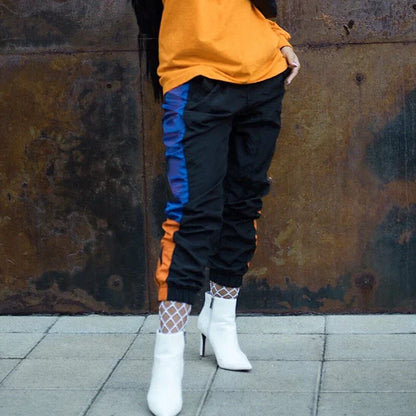 Orange and Blue Trousers for Women with Timeless Appeal